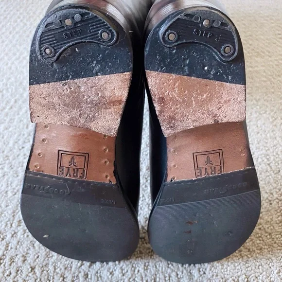 Frye black leather Melissa Button tall boot size 6.5 - Picture 9 of 13